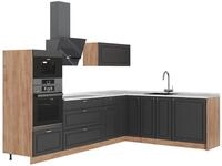 Eckk&uuml;che Vicco Fame-Line Anthrazit-Gold Landhaus/Goldkraft Eiche 287 x 207 cm,...