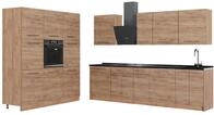 K&uuml;chenzeile Vicco Fame-Line Goldkraft Eiche/Goldkraft Eiche 460 cm, AP...