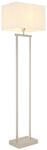 Globo Stehleuchte Sydney E27 + LED 25W dimmbar warmweiss Sandfarben matt naturfarben