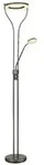 Globo LED Deckenfluter Ebro 20W warmweiss Kaffeefarben matt Metall Glas 194cm - Braun