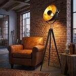 LED Stehleuchte BOWY, h&ouml;henverstellbar, Schwarz, H 152 cm
