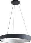 Lucande LED-H&auml;ngeleuchte Daelor, schwarz/alu, CCT, dimmbar