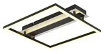 LED Deckenleuchte ESTRADA, rechteckig, Schwarz, matt, Metall, L 36 cm - Schwarz