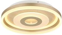 LED Deckenleuchte CARDENAS, champagnerfarben matt, Glas, D 40 cm
