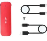 TooQ TQE-2201R, SSD-Geh&auml;use, M.2, PCI Express, 10 Gbit/s, USB Anschluss, Rot