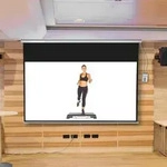 Mucola Leinwand inkl. FFB Projektionsleinwand Beamerleinwand HDTV Motor...