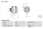 Bosch Lichtmaschine Generator 150A