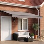 vidaXL Elektrisches Markisenrahmen Anthrazit 4 x 2 m Stahl