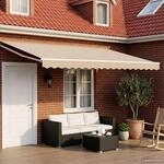vidaXL Elektrische ausziehbare Markise Beige 4 x 3 m