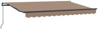 vidaXL Ausziehbare Markise Taupe 3,5 x 2 m Stoff