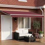 vidaXL Manueller Markisenrahmen mit LEDs 4,5 x 3,5 m