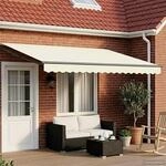 vidaXL Elektrische ausziehbare Markise Creme 4 x 3 m