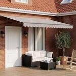 vidaXL Elektrisches Markisenrahmen Anthrazit 4,5 &times; 3 m Aluminium