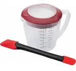 Westmark Set 2tlg., R&uuml;hrbecher &raquo;Helena&laquo;, 1,4 l und Teigschaber &raquo;Duo&laquo;,...