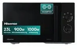Hisense 23-Liter-Inverter-Mikrowelle, 900 W Leistung,1000-W-Grillfunktion. - Schwarz
