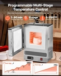 VEVOR Tischofen Schmelzofen, 1500W leistungsstarker elektrischer Ofen, 1200&deg;C /