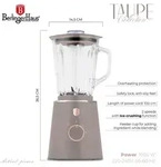 Berlinger Haus 1,5 L Standmixer mit 1000 W Leistung und 8 Edelstahlklingen in...