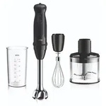 Braun MultiQuick 5 - Stabmixer 21 Geschwindigkeitsstufen, 1000W, Schwarz - Schwarz