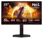 AOC G4 25G4ZR, 62,2 cm (24.5"), 1920 x 1080 Pixel, LCD, 1 ms, Schwarz, Rot