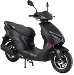 Motorroller Sonic 50ccm 45km/h, Euro 5 mattschwarz GT Union - Schwarz