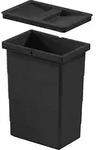 Hailo Inneneimer 1225959 schwarz 8 L 226 x 156 x 295 mm mit Deckel - Schwarz