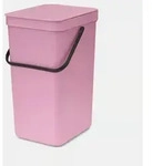 Brabantia Sort & Go, 16 l, Rechteckig, Recycelbarer Kunststoff, Pink, Manuell,