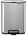 Brabantia Bo, 7 l, Rechteckig, Stahl, Stahl, Kunststoff, Terrasse - Silber