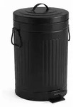 Relaxdays M&uuml;lleimer, 12 Liter, K&uuml;che, Bad, entnehmbarer Inneneimer, Fu&szlig;pedal,