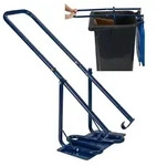 Relaxdays M&uuml;llpresse f&uuml;r M&uuml;lltonne, M&uuml;llverdichter mit Metallplatte, Hausm&uuml;ll,