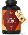 Safran Extrakt + Vit B1 & B3, 150 Kapseln, Markenrohstoff Affron&reg;, TRUE...