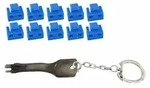 Microconnect MC-RJ45PORTBLOCK-B, RJ-45, Blau, 10 St&uuml;ck(e), 90 g, 100 g