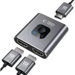 Tech-Protect HB07, HDMI Typ A (Standard), 2 x HDMI, Buchse, Buchse, Gerade, Gerade -