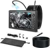 VEVOR Triple Lens Endoskopkamera mit 7 Zoll Bildschirm, 5000mAh Akku