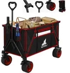 WOLTU Bollerwagen faltbar, mit Bremsen, bis 240 L, 120 kg belastbar,...
