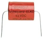 Visaton VS-47/63BA, Fixed capacitor, Zylindrische, Rot, Gleichstrom, 47000 nF,...