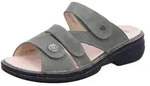 FINN COMFORT Ventura Soft Damen Pantolette farngr&uuml;n Nubukleder - Gr&ouml;&szlig;e: 43 -...