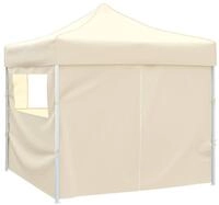 vidaXL Party-Zelt 291 x 291 x 315 cm Creme Oxford-Stoff