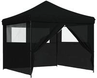 vidaXL Party-Zelt 292 x 292 x 315 cm Schwarz Oxford-Stoff