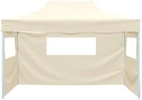 vidaXL Partyzelt 291 x 431 x 315 cm Creme Oxford-Stoff