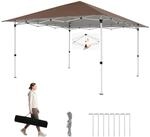 COSTWAY Pavillon, Faltpavillon wasserabweisend stabil Winterfest,...