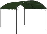 vidaXL Pavillon 4 x 3 x 2,6 m Gr&uuml;n Polyester und Stahl