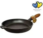 MAYSTERNYA Bratpfanne aus Gusseisen &ndash; &oslash; 24 x 4 cm &ndash; Grillzubeh&ouml;r &ndash;...