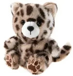 Kuscheltier Leopard Leo braun/beige 13 cm Antistress-Tier Chagiya