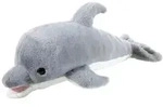 Kuscheltier Delfin MISANIMO 25 cm grau Pl&uuml;schtier - Grau