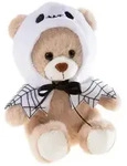 Teddyb&auml;r Hausgeist 15 cm sitzend braun/wei&szlig; Pl&uuml;schgeist