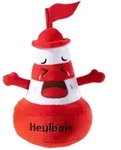 Pl&uuml;sch Charaktier Heulboje rot/wei&szlig; 12cm