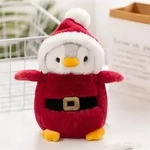 Pinguin Stofftier Pl&uuml;schtier 20cm Weihnachtsmann