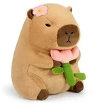 Pl&uuml;schtier Capybara Kuscheltier Blume 35cm