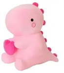 Pl&uuml;schdinosaurier mit Herz, 50 cm, rosa