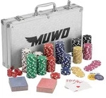 Einheitsgr&ouml;&szlig;e MW-345|MUWO "All In" Pokerkoffer-Set mit 300 Chips - Silber